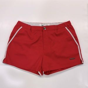 PARKE & RONEN RED 2" ANGELENO SOLID STRETCH SWIM TRUNK SIZE 28